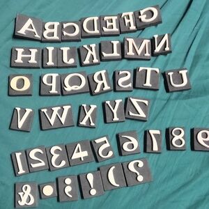 Alphabet and Number Stamps Set